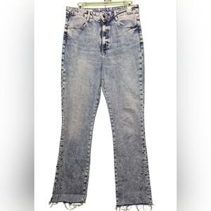 Zara Studded Flare Jeans EUC Size 8 - 30 Waist 31 Inseam